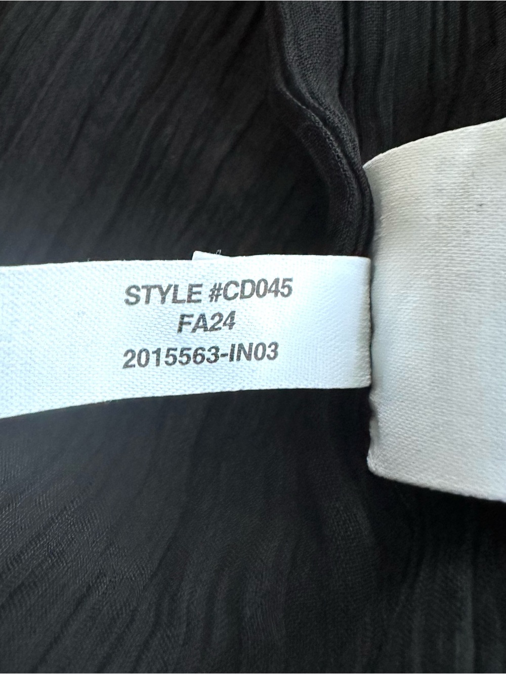 J.Crew Crinkle Chiffon Smocked Top in Black | XL | NWT - Picture 12 of 13